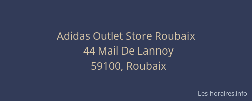 Adidas Outlet Store Roubaix