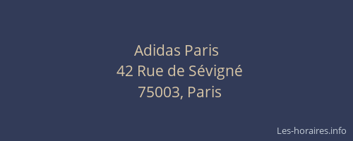 Adidas Paris