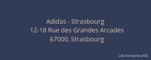 Adidas - Strasbourg