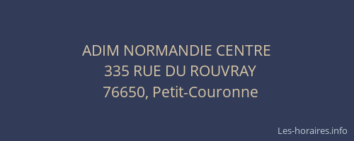 ADIM NORMANDIE CENTRE