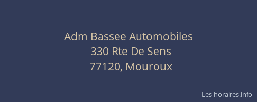 Adm Bassee Automobiles