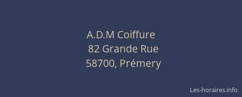 A.D.M Coiffure