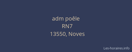 adm poêle