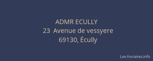 ADMR ECULLY