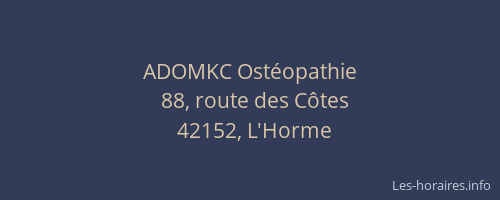 ADOMKC Ostéopathie