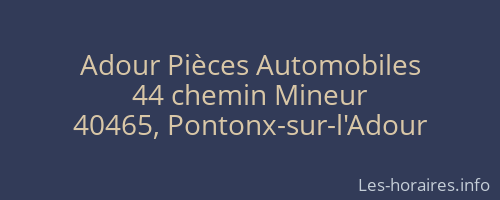 Adour Pièces Automobiles