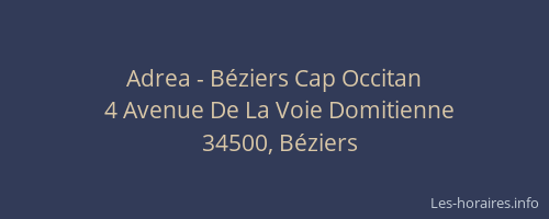 Adrea - Béziers Cap Occitan