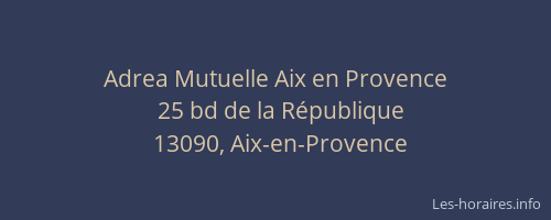 Adrea Mutuelle Aix en Provence