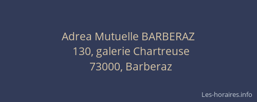 Adrea Mutuelle BARBERAZ