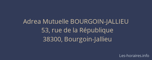 Adrea Mutuelle BOURGOIN-JALLIEU
