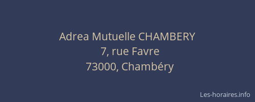 Adrea Mutuelle CHAMBERY