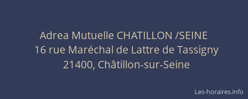 Adrea Mutuelle CHATILLON /SEINE