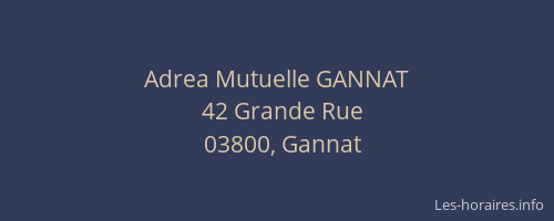 Adrea Mutuelle GANNAT