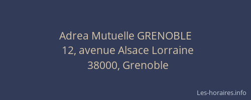 Adrea Mutuelle GRENOBLE