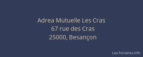 Adrea Mutuelle Les Cras