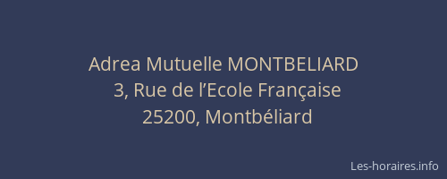 Adrea Mutuelle MONTBELIARD