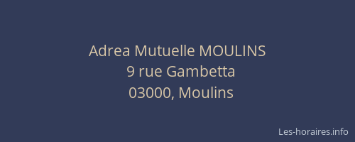 Adrea Mutuelle MOULINS