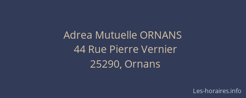 Adrea Mutuelle ORNANS