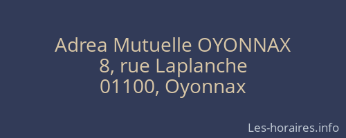 Adrea Mutuelle OYONNAX
