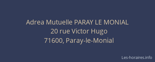 Adrea Mutuelle PARAY LE MONIAL