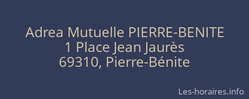 Adrea Mutuelle PIERRE-BENITE