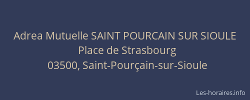 Adrea Mutuelle SAINT POURCAIN SUR SIOULE