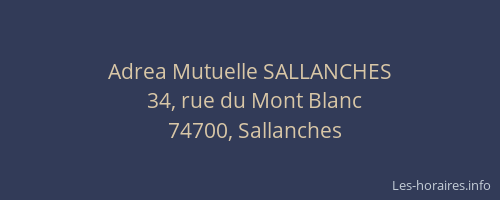 Adrea Mutuelle SALLANCHES