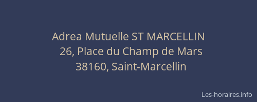 Adrea Mutuelle ST MARCELLIN