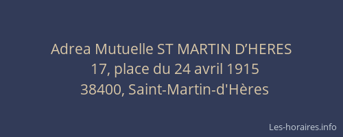 Adrea Mutuelle ST MARTIN D’HERES