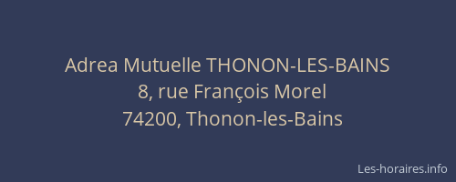 Adrea Mutuelle THONON-LES-BAINS
