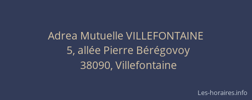 Adrea Mutuelle VILLEFONTAINE