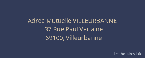 Adrea Mutuelle VILLEURBANNE