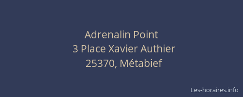 Adrenalin Point