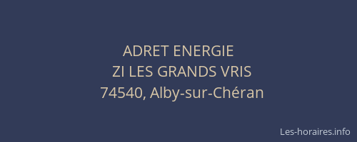 ADRET ENERGIE