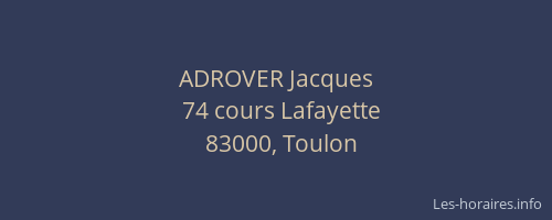 ADROVER Jacques