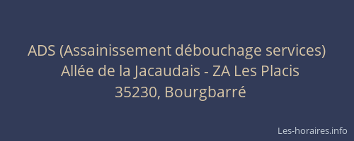 ADS (Assainissement débouchage services)