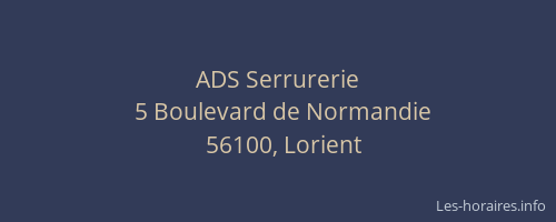 ADS Serrurerie