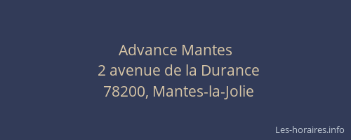 Advance Mantes