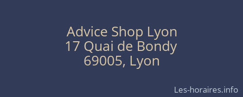 Advice Shop Lyon