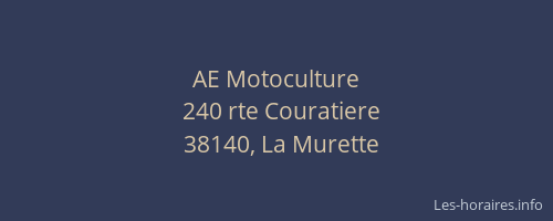 AE Motoculture