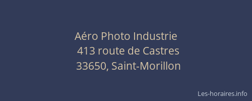 A&eacute;ro Photo Industrie