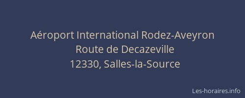 Aéroport International Rodez-Aveyron