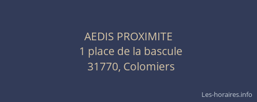 AEDIS PROXIMITE