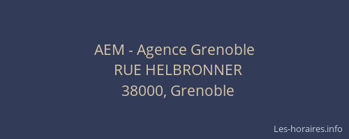 AEM - Agence Grenoble