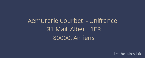 Aemurerie Courbet  - Unifrance
