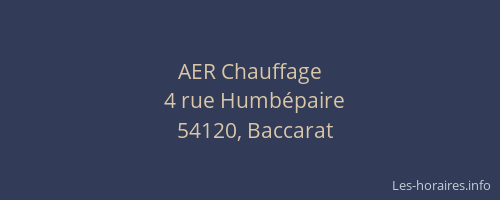 AER Chauffage