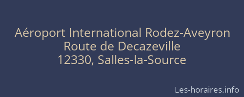 Aéroport International Rodez-Aveyron