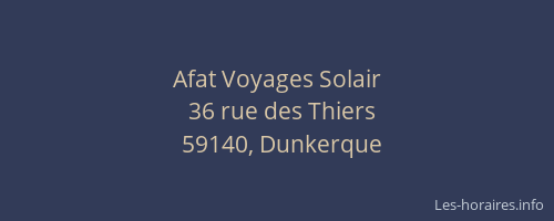 Afat Voyages Solair
