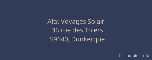 Afat Voyages Solair