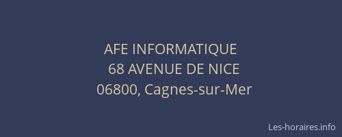 AFE INFORMATIQUE